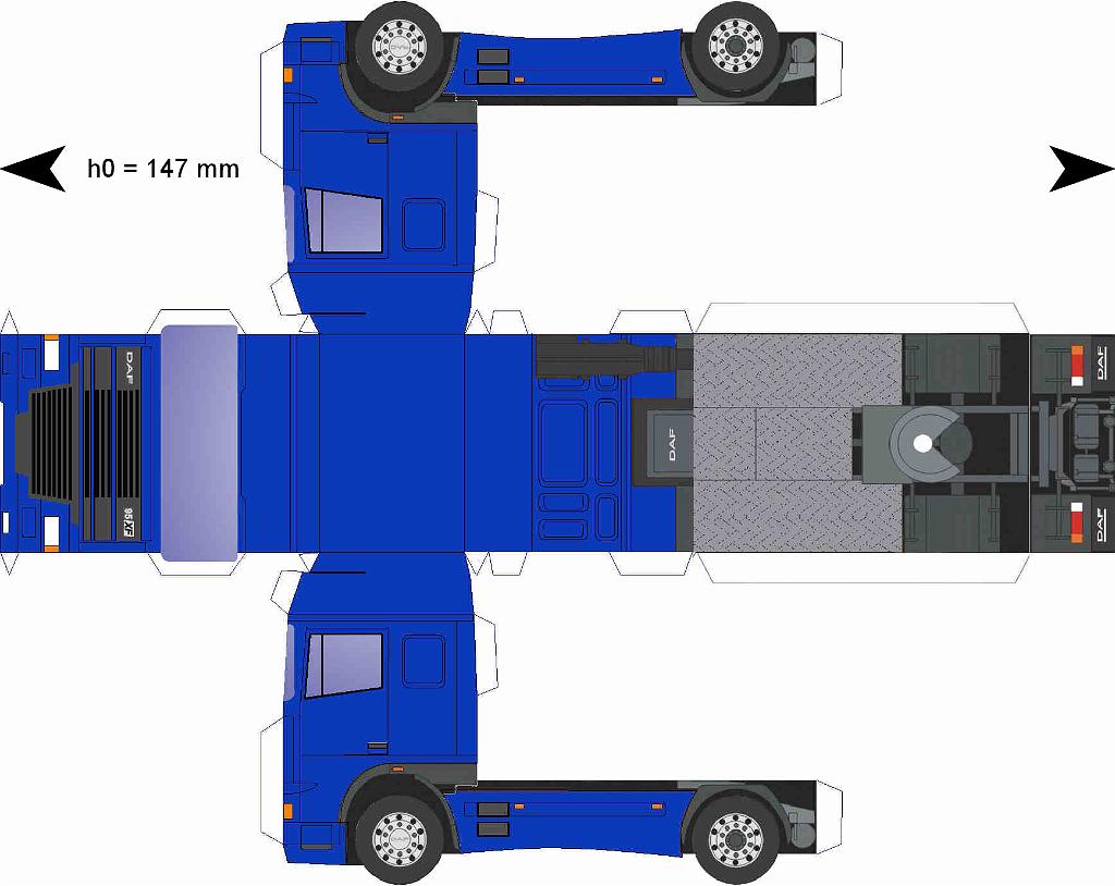 DAF95-blauw